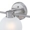 Westinghouse Fixture Wall 60W 3-Light Marla, Brushed Nickel Frosted Glassobe Glass 6124800 - alternate 5